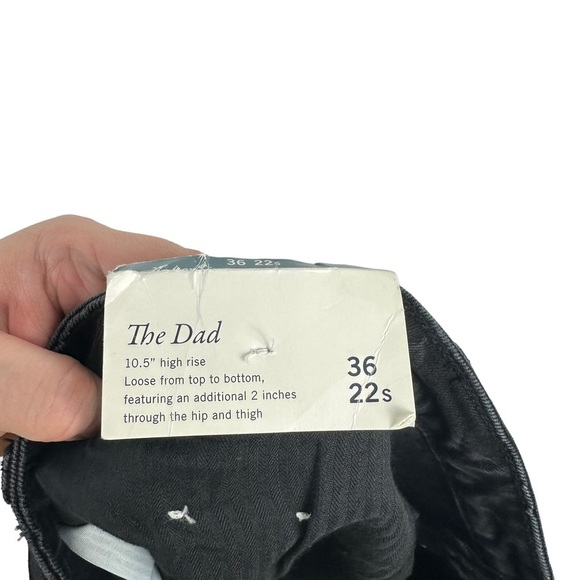 NWT Abercrombie and Fitch Black High Rise Button Fly Dad Jeans Plus Size 22 24 - Picture 10 of 14